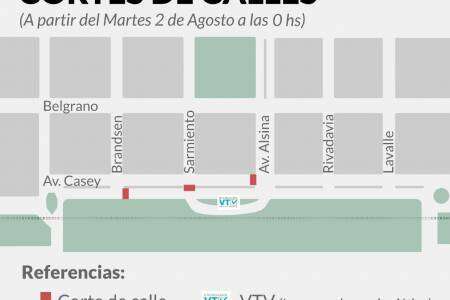 Actividades por el 6 de Agosoto - cortes de calles