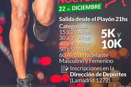 Se viene la 2da. carrera nocturna 5 km y 10 km