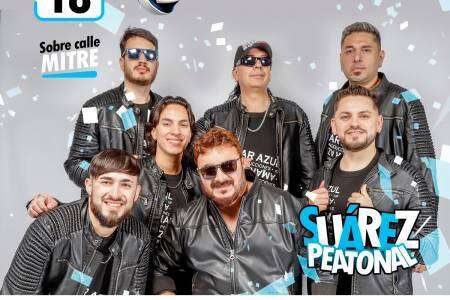 Amar Azul se presenta en #SuarezPeatonal para arrancar el verano a pura cumbia