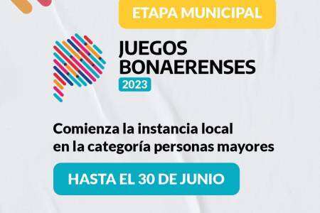 Juegos Bonaerenses 2023: Comienza la instancia local en la categoría personas mayores