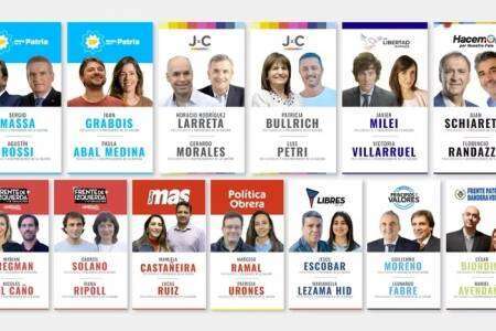 Elecciones 2023 Argentina: estas son las fórmulas presidenciales que competirán en las PASO