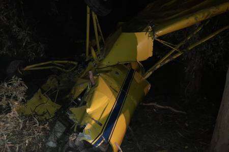 Una avioneta protagonizó un fuerte accidente cerca de Tres Arroyos