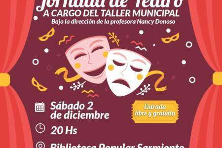 Jornada de teatro a cargo del taller municipal