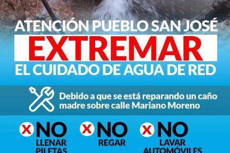 ATENCIÓN: Corte de agua en Pueblo San José