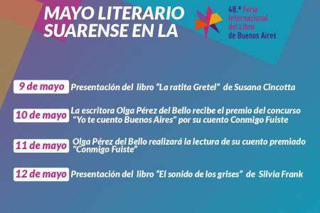 Mayo Literario Suarense en la 48° Feria Internacional del Libro en la ciudad de Bs As