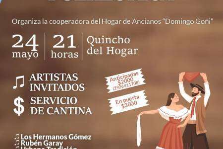 Gran Peña Folklórica en el quincho de Hogar de Ancianos