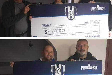 El Progreso de Pblo. Sta. María entregó los 2 premios más importantes de su Bono 52º Edición