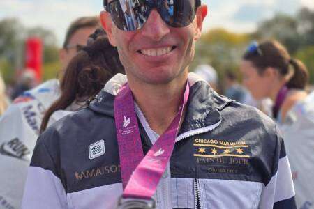 Santiago Bonaterre batió su marca personal en la Maratón de Chicago