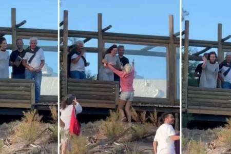 Imágenes de Cristina en Monte Hermoso: reunión con Dichiara y Arranz