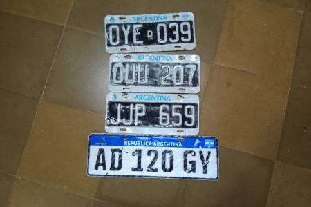 Patentes encontradas en la panadería de los Mellizos Rubio
