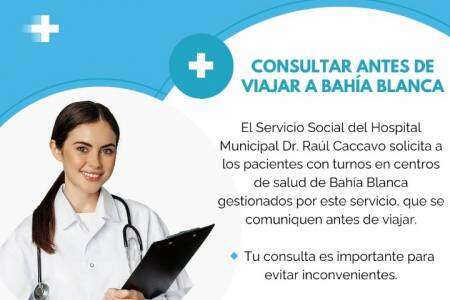CONSULTAR ANTES DE VIAJAR A BAHÍA BLANCA