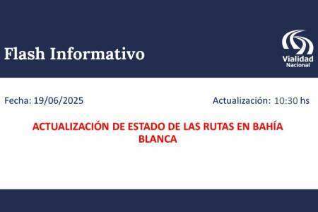 Actualización de Estado de las Rutas en Bahía Blanca
