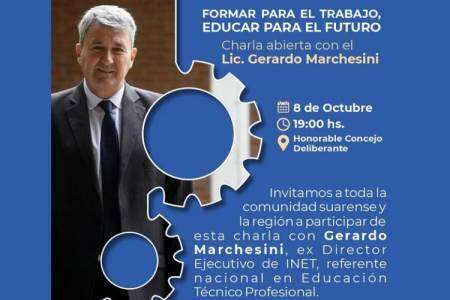 Formar para el trabajo, educar para el futuro: charla abierta con Marchesini