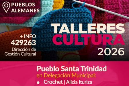 Sumate a los Talleres Culturales 2026 en los Pueblos Alemanes