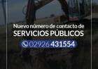 Número telefónico de Servicios Públicos