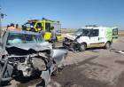 Impactante choque en la Ruta 33: una mujer fue derivada de urgencia al hospital