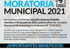 Se pone en marcha la Moratoria Municipal 2021