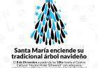 Santa María enciende su tradicional Árbol Navideño