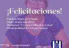 Felicitaciones Patricia Maier de Schroh - Mujer destacada 2022
