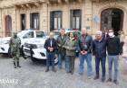 El Ministro de Seguridad Sergio Berni entregó 4 móviles al CPR Coronel Suárez
