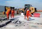Vialidad Nacional ejecuta la demolición y reparación de losas en la rotonda de RN 33 y RP 67