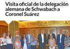 Visita oficial de la delegación alemana de Schwabach a Coronel Suárez