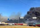 Calles y accesos cortados al tránsito por el incendio en la Ruta 51